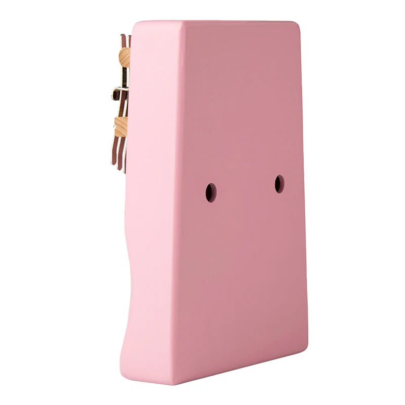 17 Key Pink Color Kalimba Thumb Piano Finger Sanza Mbira High-Quality Solid Wood Body Keyboard Musical Instrument for Kids