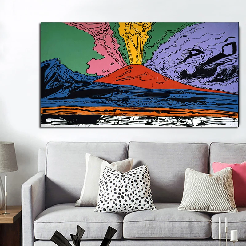 XINQI картина маслом для домашнего декора ANDY WARHOL Vesuvius плакат и принты настенные картины для гостиной картины на холсте без рамки