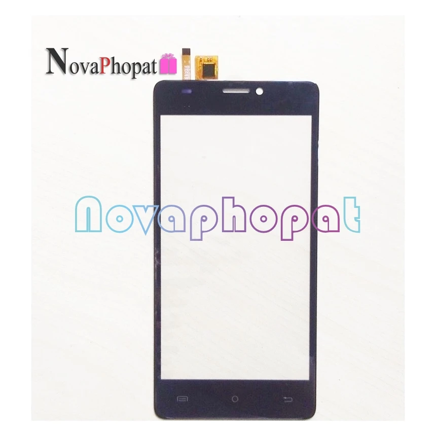 Novaphopat Черный сенсорный экран для BQ 5057 Strike 2 5057/BQ 5005L BQ5005L 5005L/BQ 5203 6015L дигитайзер|touch