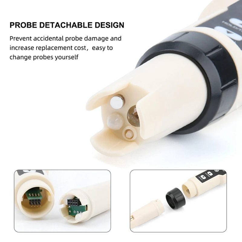 New YY-400 Hydrogen Ion Concentration Water Quality Test Pen PH/ORP/H2 and TEM 4 in 1 Digital Drinking Meter | Инструменты