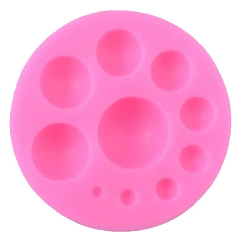 

Justdolife Fondant Mold DIY Reusable Heart Pearl Shaped Cake Decorating Mold Candy Mold Ball Biscuit Baking Moulds