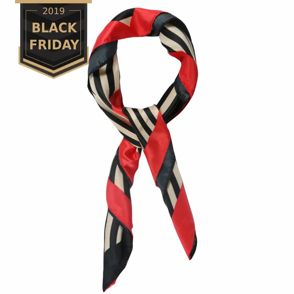 Горячая Распродажа маленький квадратный атласный шарф искусственный шелковый