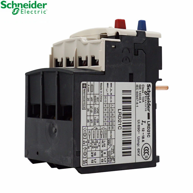 Schneider Electric LRD21C контактор LR-D21C 12-18A LC1D тепловое реле перегрузки новый оригинальный
