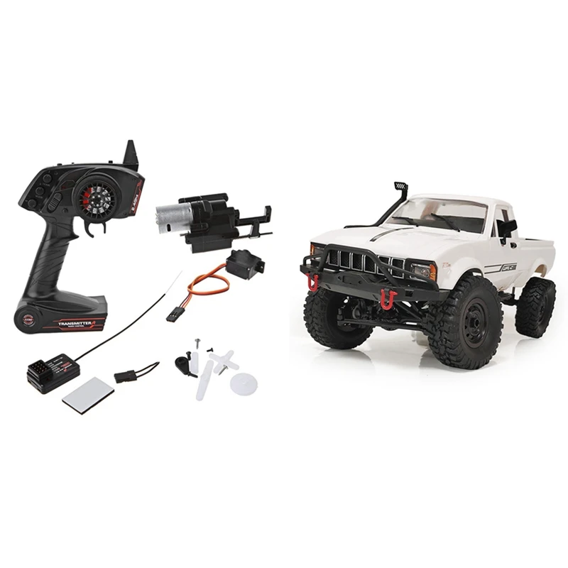

for WPL B1 B24 B16 C24 1/16 4WD 6WD Rc Car 3CH Radio Transmitter and Speed Change Gear Box & 2.4G DIY RC Car Kit
