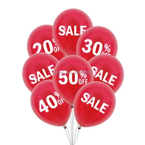 12 шт.лот рекламные воздушные шары рекламная акция 20 30 40 50% скидка Черная пятница распродажа воздушных шаров для магазина воздушные шары