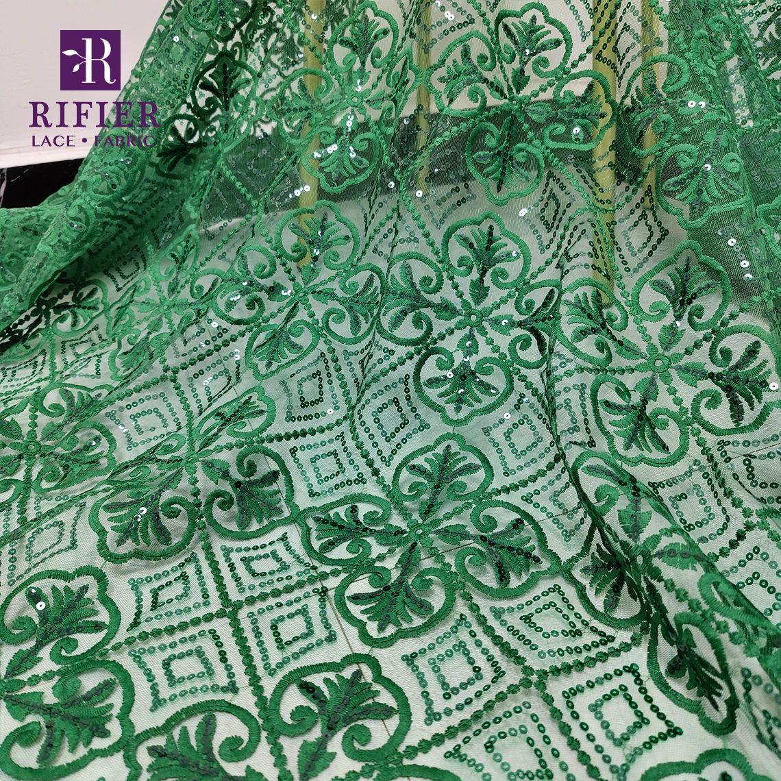 Bazin Riche gextzer en dentelle et filet pailleté Orange 2.5 + 2.5 Yards, pour robes de soirée élégantes pour femmes africaines, tissus en dentelle Guipure