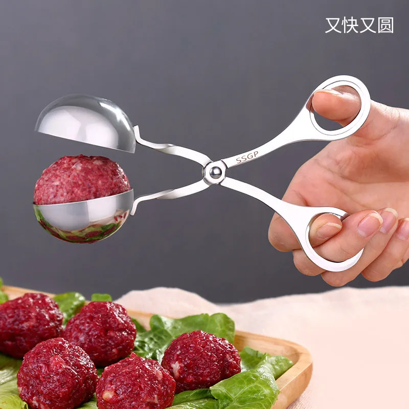 Нержавеющая сталь аппарат для приготовления фрикаделек машина DIY Рыба ручной