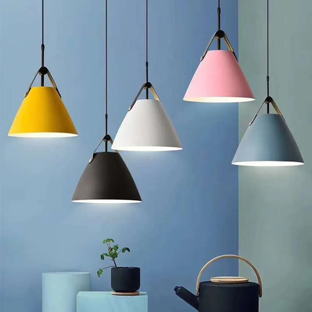 [DBF]Nordic LED подвесные светильники для столовой подвесной светильник современный