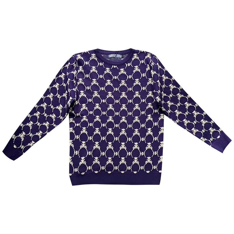 

Fall/Winter 2021 Men's O-Collar Slim Knitting Fashion Simple Retro Casual Sweater