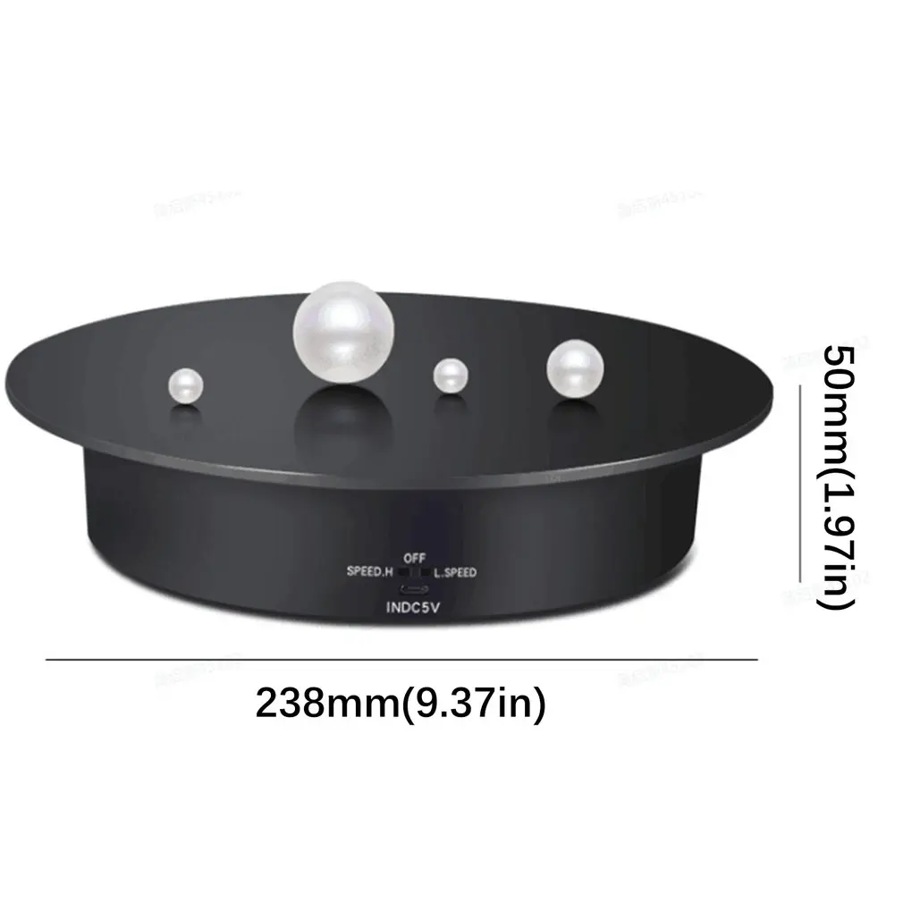 

238 Motorized Rotating Display Stand Jewelry Turntable Acrylic Surface Turntable Rechargeable For Model Hobby Product