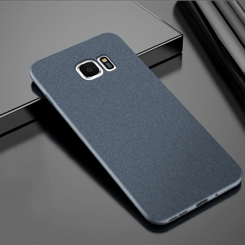 Тёмно-синий Чехол upaitou для samsung Galaxy S7 S6 Edge S10 S9 S8 Plus Note 10 Pro 9 8 чехол с защитой от отпечатков пальцев мягкий силиконовый Ультратонкий чехол - Цвет: Тёмно-синий