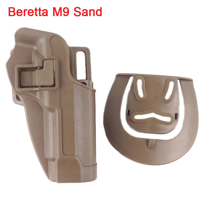 M9 Sand Тактический Пистолет Кобура сумка чехол для Glock 17 19 Beretta M9 Кольт 1911 Sig Sauer P226 USP Airsoft кобура для пистолета принадлежности для охоты - Цвет: M9 Sand