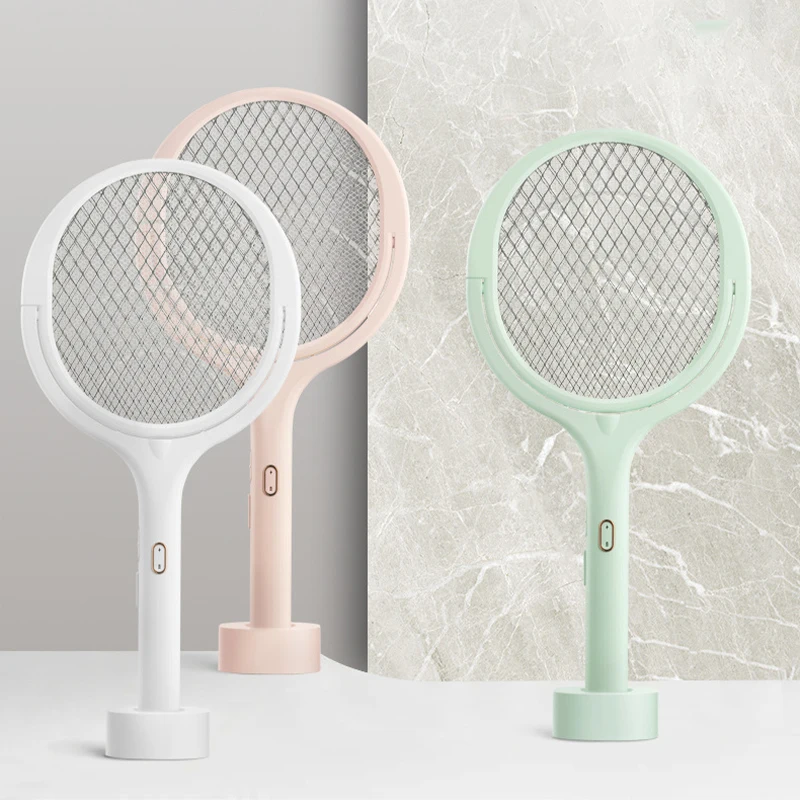 L&aacute;mpara antimosquitos 5 en 1 de 3500V, matamoscas el&eacute;ctrico recargable por USB, &aacute;ngulo multifunci&oacute;n ajustable-2