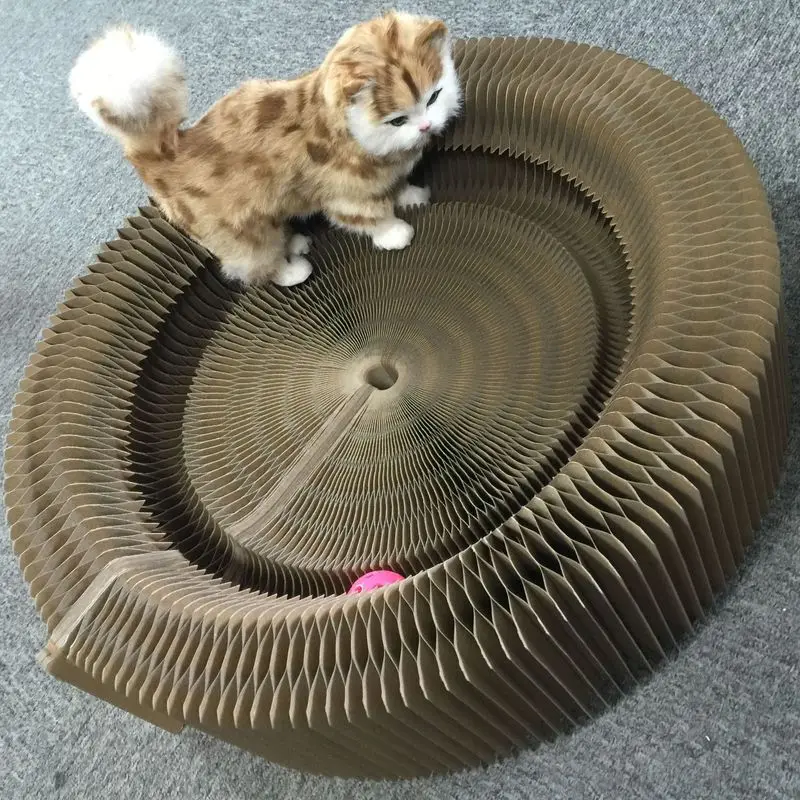 LISMPet поставляет бумагу кошки скретч доска аккордеон гнездо дышащий кошачий помет