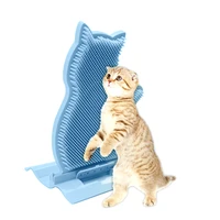 cleaning shedding hair cat itching brush door mount pet groom scratching comb fping