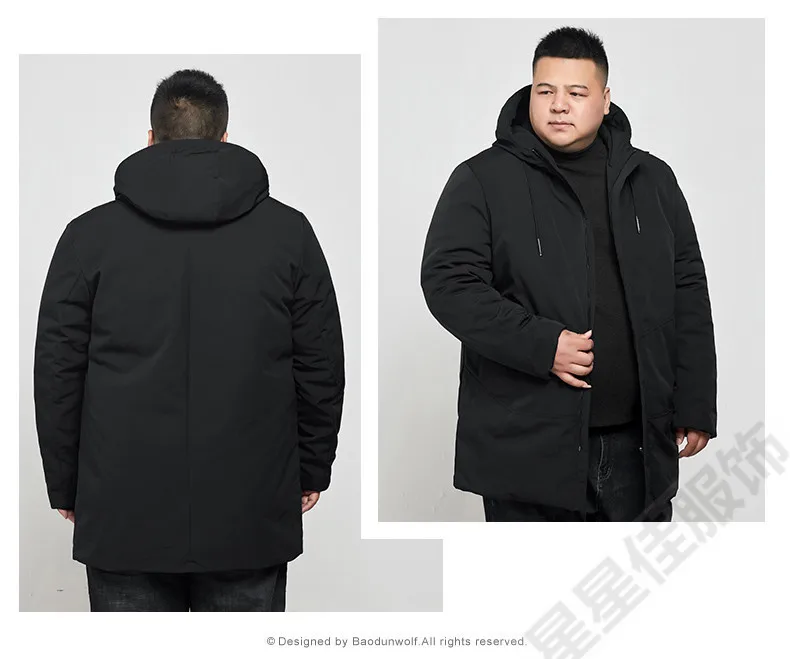 Женская зимняя длинная куртка размера плюс 10XL 8XL 6XL хлопковая Толстая Мужская