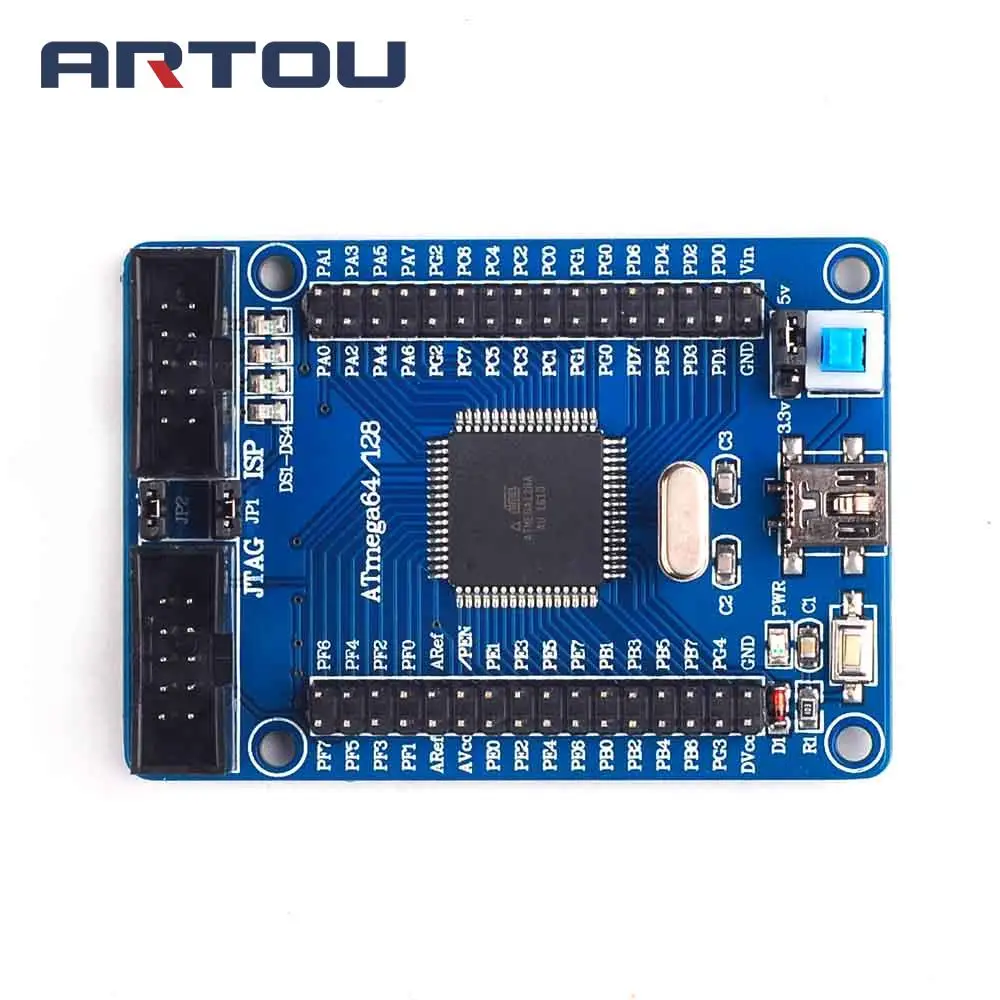 ATmega128 макетная плата AVR макетная плата обучающая плата минимальная системная Базовая плата