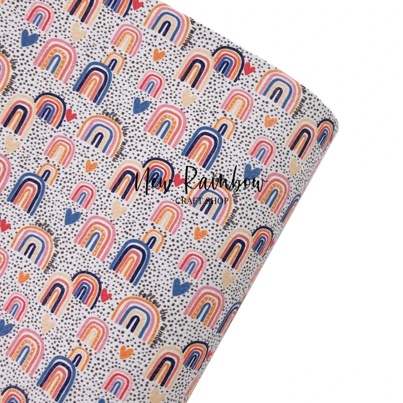 Следуйте радужному детскому дизайну сделай сам синтетическая искусственная