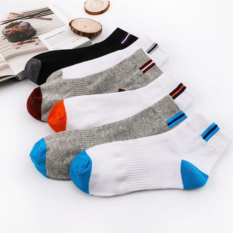 20 пар/компл. носки Для мужчин, популярные хлопковые впитывающие пот во время носки Для Мужчин's в полоску носки для мальчиков оптовая продажа... от AliExpress RU&CIS NEW