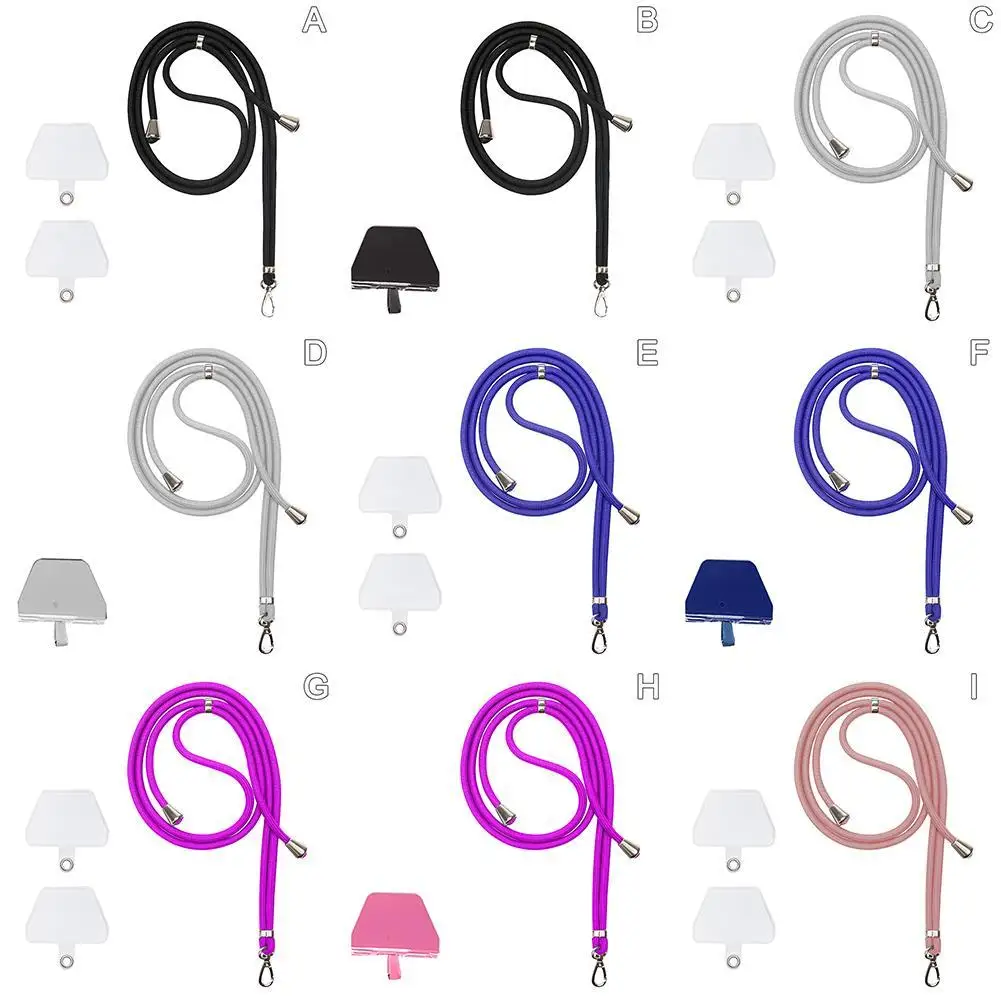 

Mobile Phone Anti-theft Lanyard Set Adjustable Neck Sling Holder Silicone Universal Holder Cover Rope Belts Case Lanyard St N7P9
