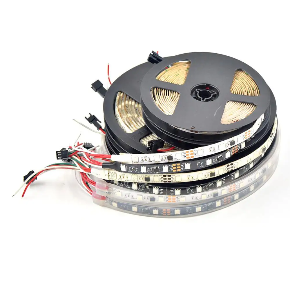 5 м DC12V WS2811 Пиксельная полоса освещения FPCB 30/48/60 светодиодов/м 10/16/20 пикселей/м