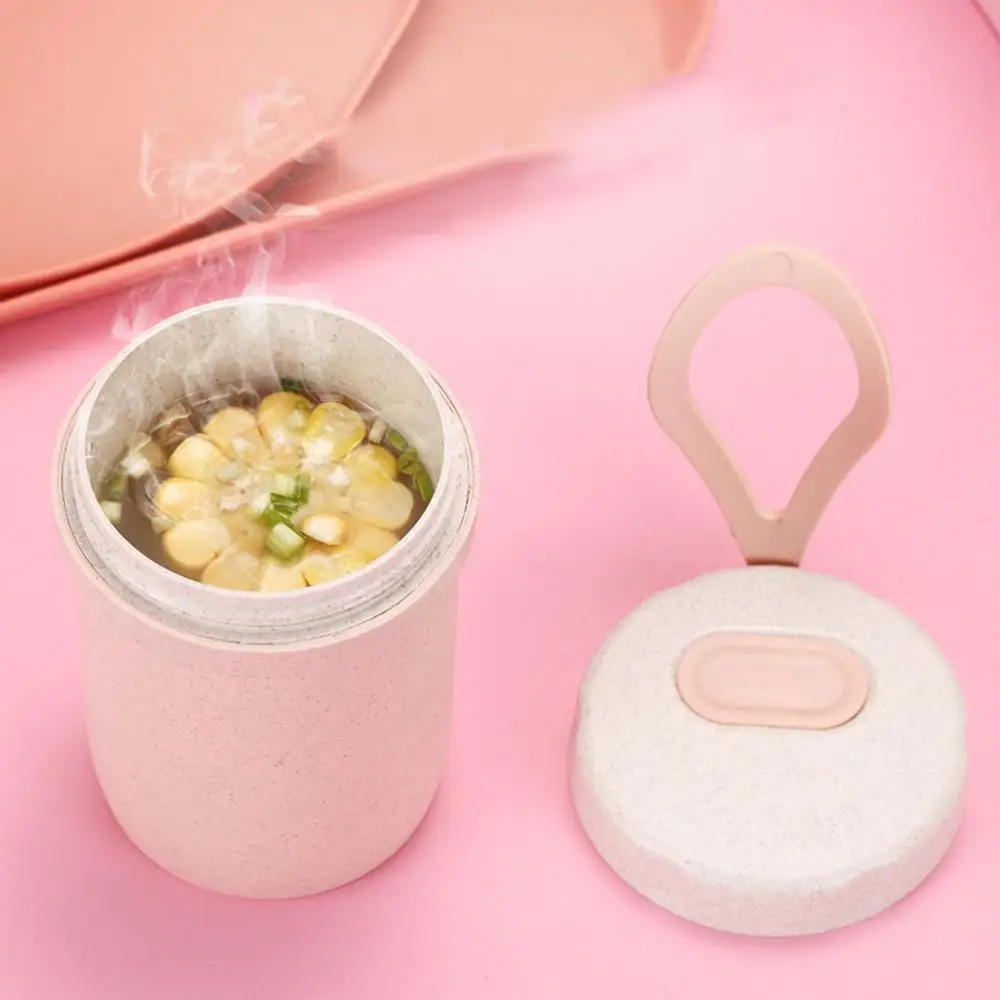 300 мл Высокое качество Пшеничная солома герметичная чашка с крышкой вода завтрак