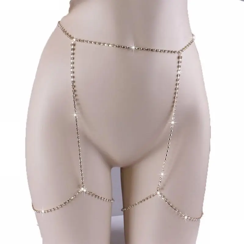 

suti peito corpo corrente sexy feminino brilhante biquini js perna correntes para o vero praia vestido corpo ias