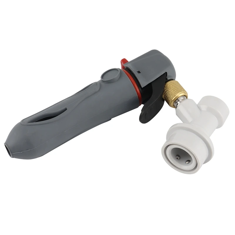

Portable Co2 Charger Injector Ball Lock Gas Disconnect Fitting Home Brew Beer Kegs Draft Beer Dispenser for Party