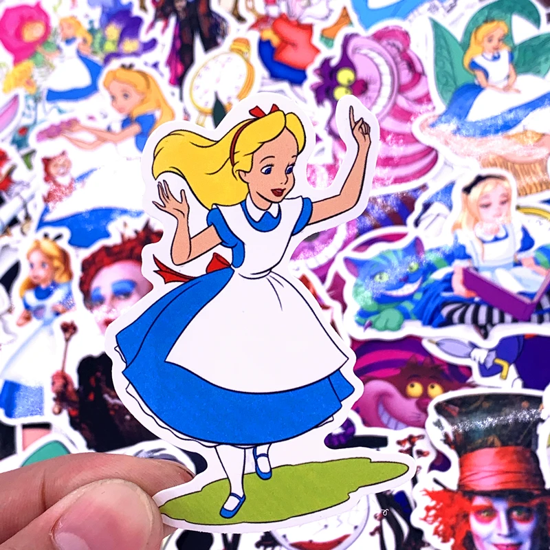 

70pcs Alice in wonderland stickers hot style graffiti sticker Cheshire Cat luggage Anime pegatinas