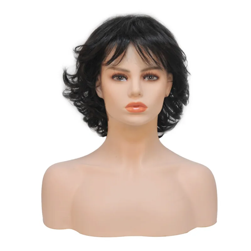 Реалистичный манекен женщина головы дисплей шляпа парик очки Алмазное ожерелье