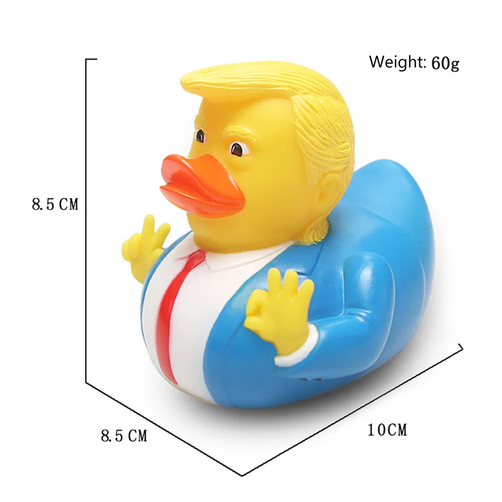 

Child Bath Float Toys Cartoon Trump Duck Bath Shower Water Floating Bathing Toy Rubber Duck Baby Toy Water Toys Shower Duck