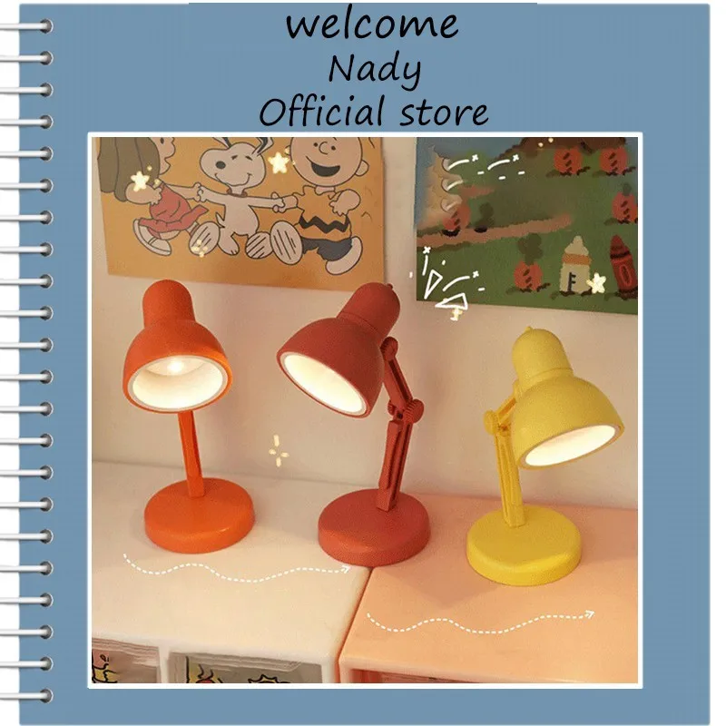 

LED Table Lamp Mini Adjustable Cute Night Light Reading Book Lamps For Home Room Laptop Desk Eye Protections Lamp Desktop Decor
