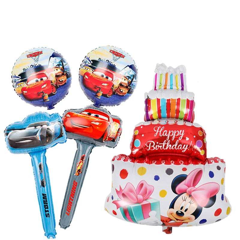 1 комплект с Микки-Маусом машинкой Маккуин торт на день рождения для детей