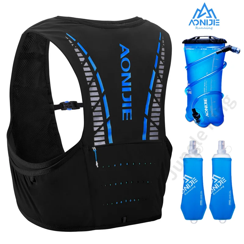 AONIJIE C933 SD28 Trail Running Backpack 5L Lightweight Hiking Racing Cycling Marathon Hydration Vest Rucksack with Water Bottle
