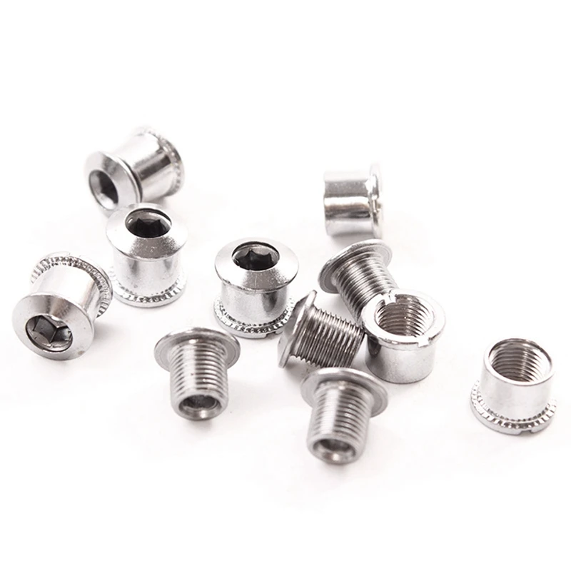 

50Pcs Mountain Bike Road Bike Crankset Steel Chainwheel Ring Bolt & Nut Bike Parts