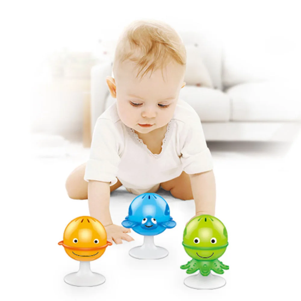 

3pcs Baby Noise Maker Toys Bell Toys Baby Rattle Toys with Strong Suction Cups