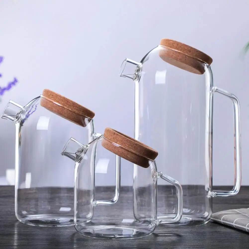 Прозрачный стеклянный чайник термостойкий большой стеклянная Кофеварка чайный