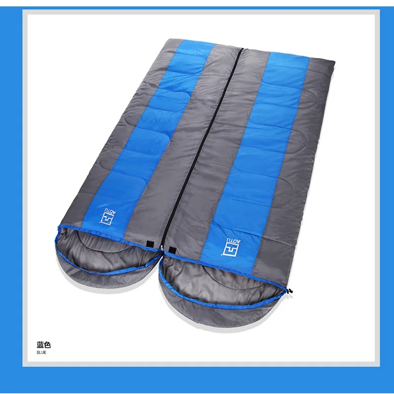 Aotu утолщенный спальный мешок может быть соединен для взрослых на весну и осень