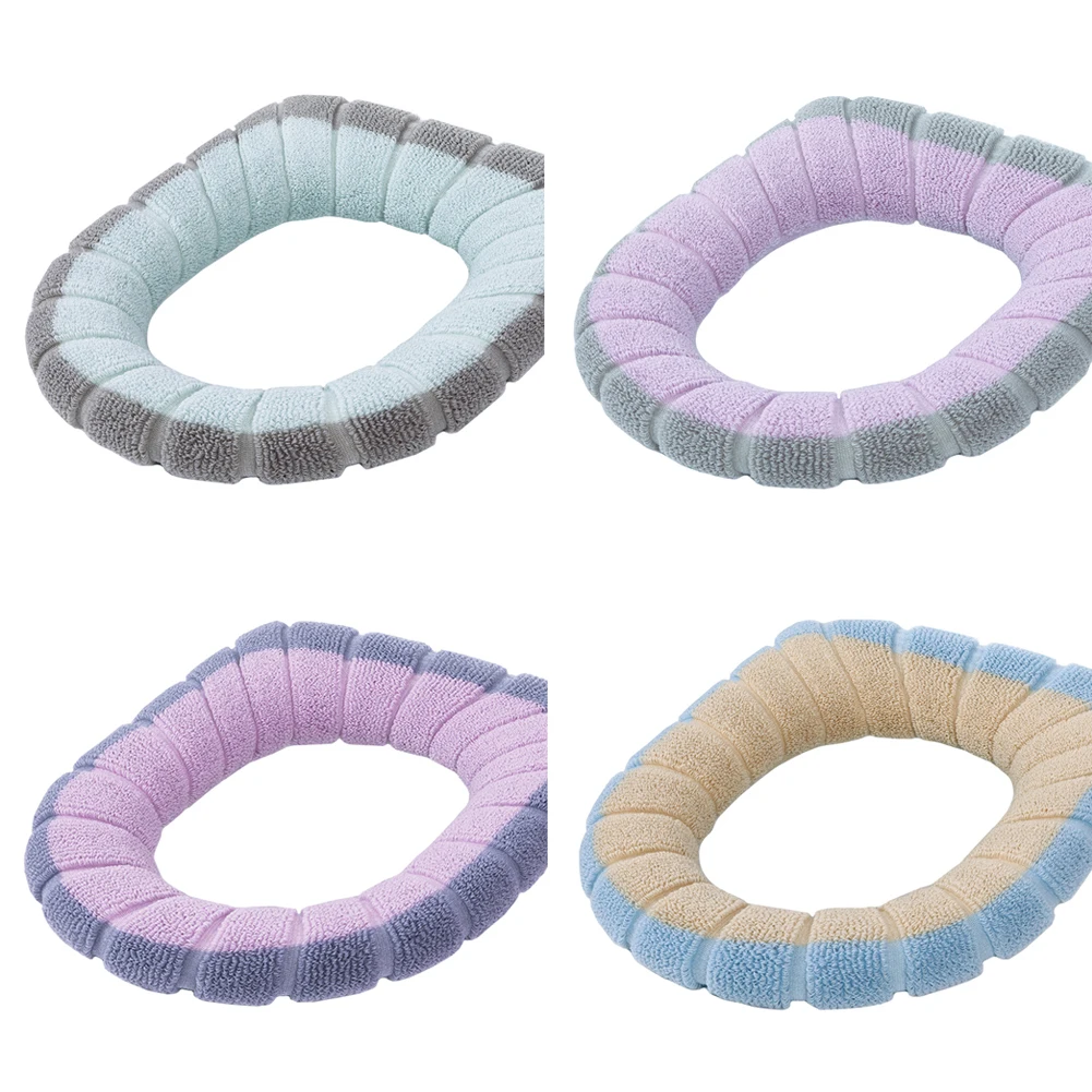 Universal Soft Heated Washable Toilet Seat Mat Home Decor Closestool Mat Pad Seat Case Warmer Toilet Lid Cover Accessories