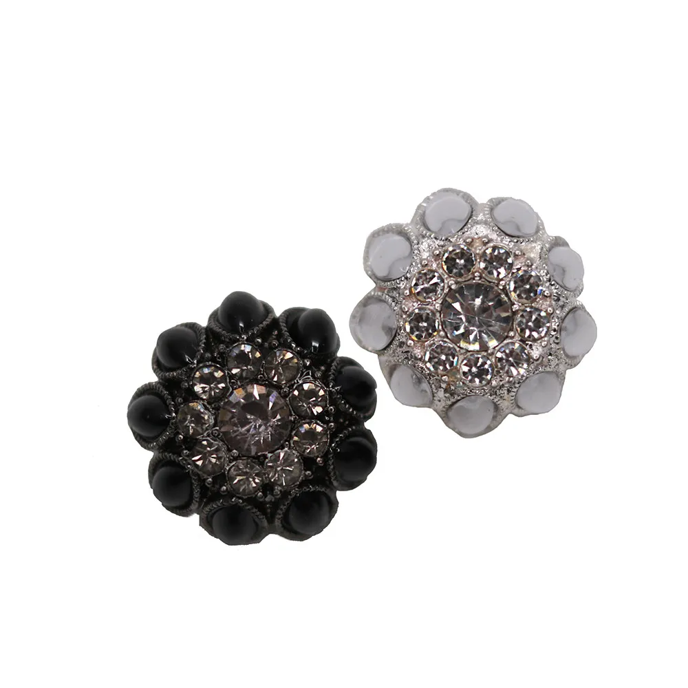 Металлическая кнопка со стразами 25 мм хорошего качества украшение для свитера