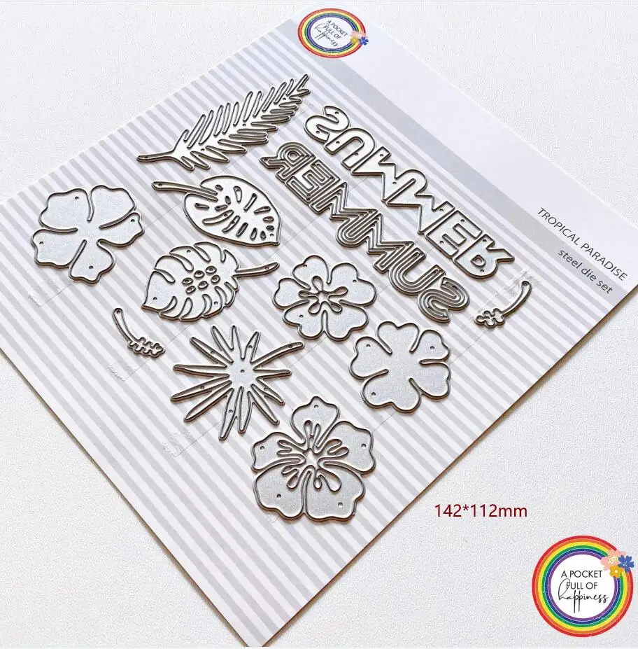

Metal cutting dies tropical paradise mold card Scrapbook paper craft knife mould blade punch stencils