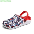Новинка лета 2021, мужские сандалии, легкие пляжные тапочки EVA, Нескользящие мюли для мужчин и женщин, туфли-сабо для сада, повседневные шлепанцы
