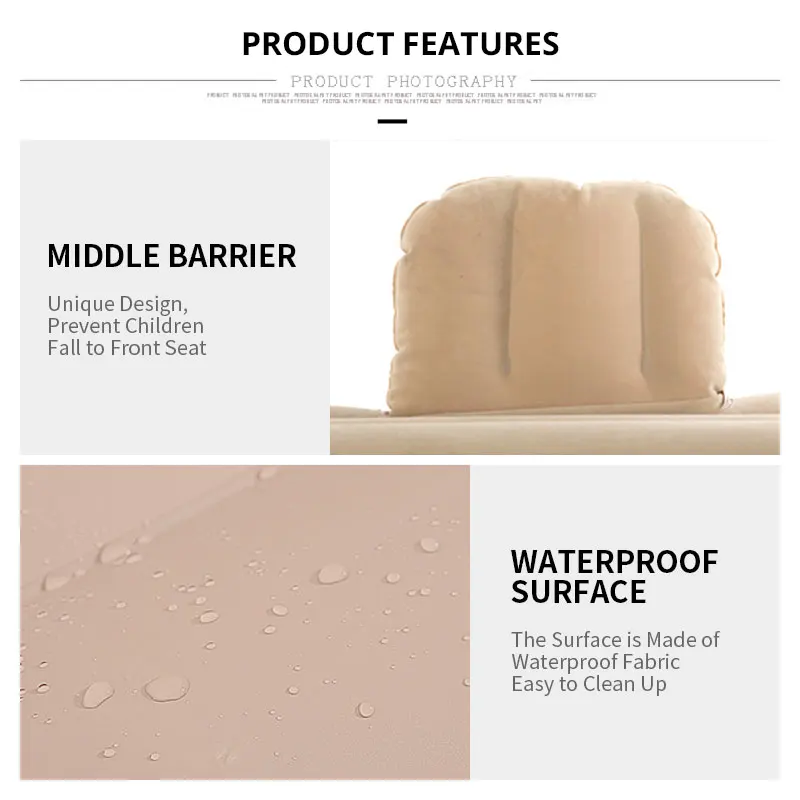 Надувной матрас для путешествий универсальный чехол на спинку сиденья мягкие