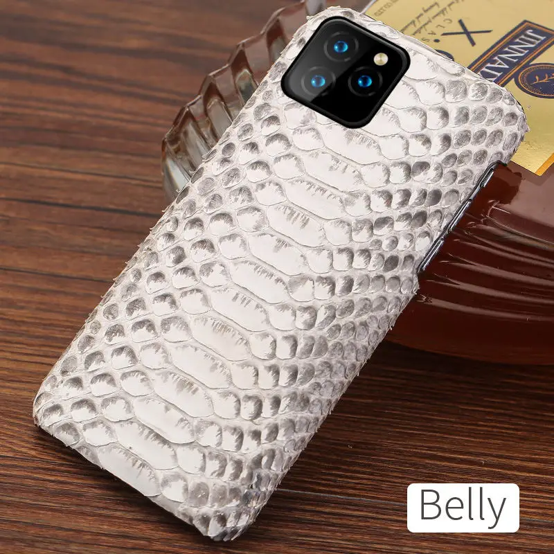 Белый LANGSIDI чехол из натуральной кожи для iphone 11 pro max, оригинальная задняя крышка из кожи питона для iphone 11, чехол xr xs max 7 8, чехол из натуральной змеиной кожи, fundas для Apple iphone 11 pro, Новинка - Цвет: Белый