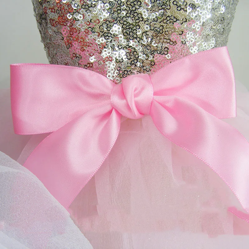 

Luxury Princess Wedding Dog Dresses for Small Dogs Sequin Skirts Summer Dress Dog Clothes for Chihuahua Girl Puppy Apparel