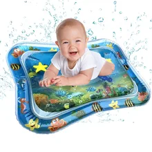 Childrens Mat Baby Water Play Mat Inflatable Toys Kids Thicken PVC Playmat Toddler Activity Play Center Water Mat for Babies