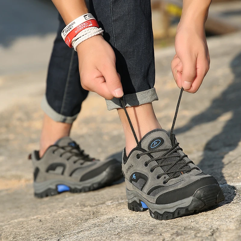 SMS High Quality Breathable Hiking Shoes Men Outdoors Trekking Climbing Sneakers Male Non-slip Tactical Camping Walking Boots