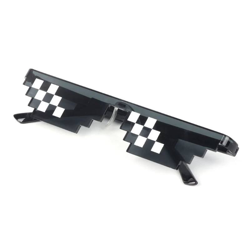 

Thug Life Glasses Deal With It Glasses Pixel Women Men Black Sunglasses
