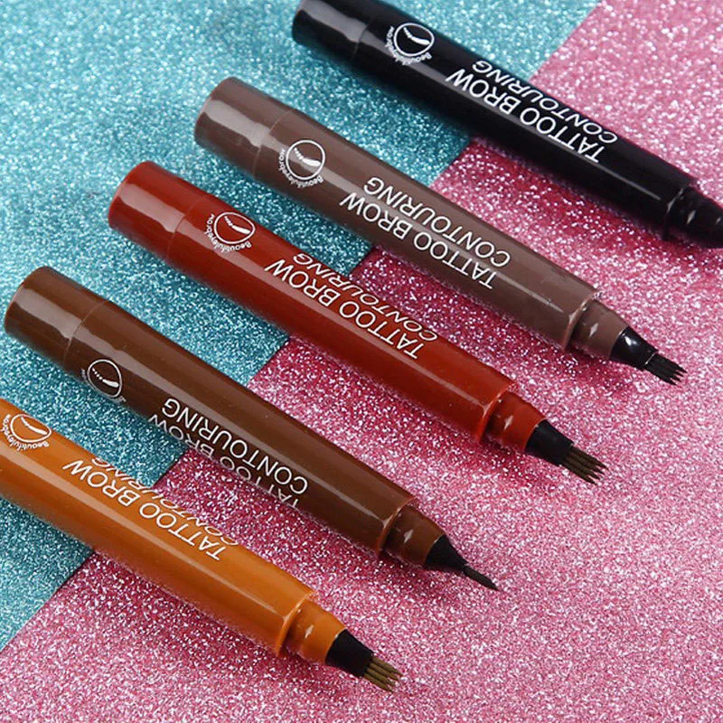 Жидкий карандаш для бровей не тускнеющий водонепроницаемый долговечный на выбор