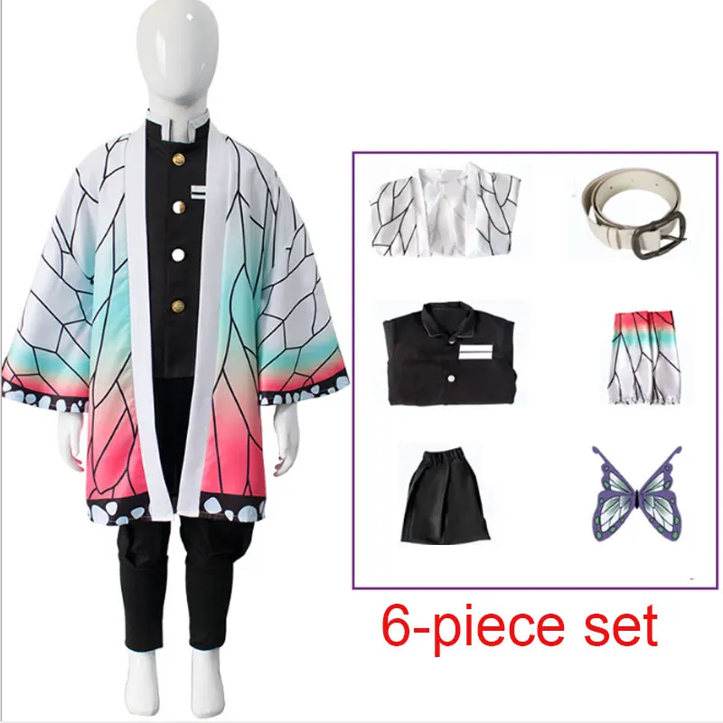 

Full Set Demon Slayer Kimetsu no Yaiba Kamado Nezuko Cosplay Costume Kimono wig Geta Shoes Headwear Japan Anime Halloween Dress